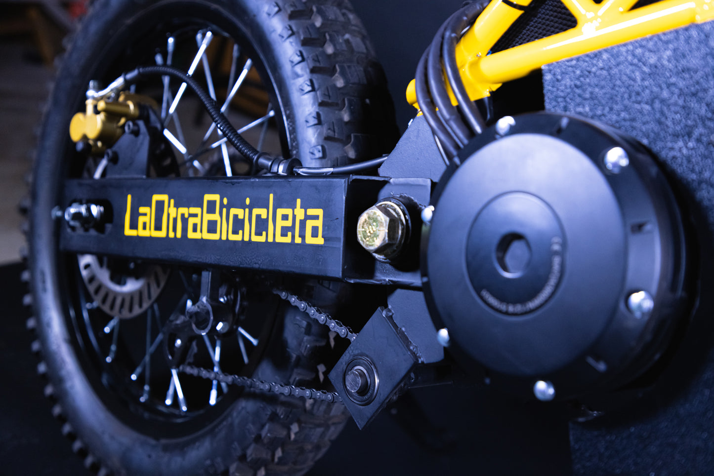 Golden yellow 14Kw Electric Bike-Demo Bike